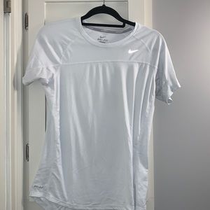 White Nike Running Shirt